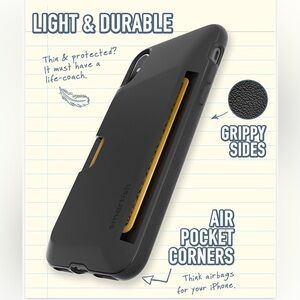 Smartish iPhone X/XS Wallet Case (Black)